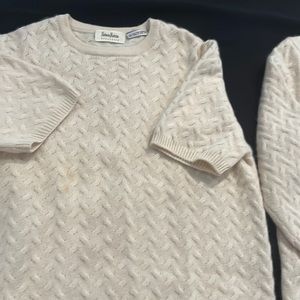 Neiman Marcus exclusive cashmere cardigan set
